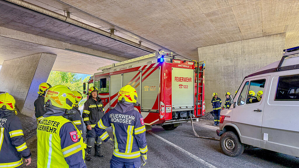 Einsatz Wohnmobil-Überschlag Mondsee