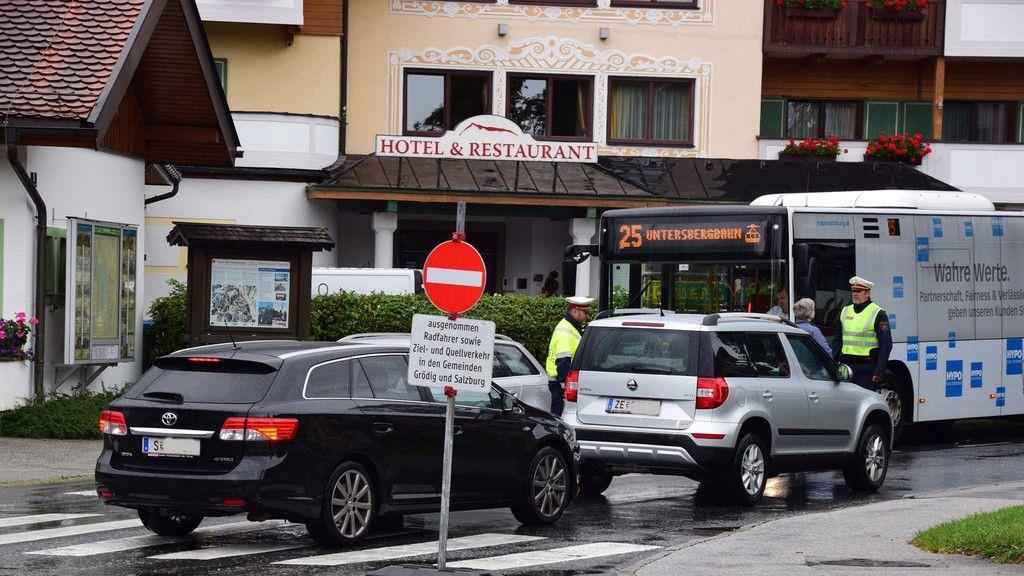 Stau durch Grödig