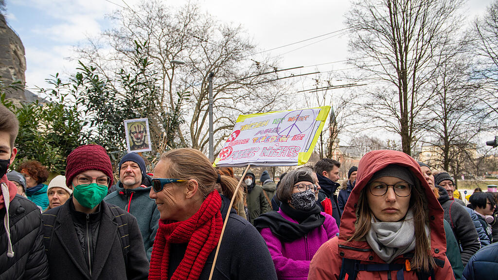 Demo für Ukraine in Salzburg