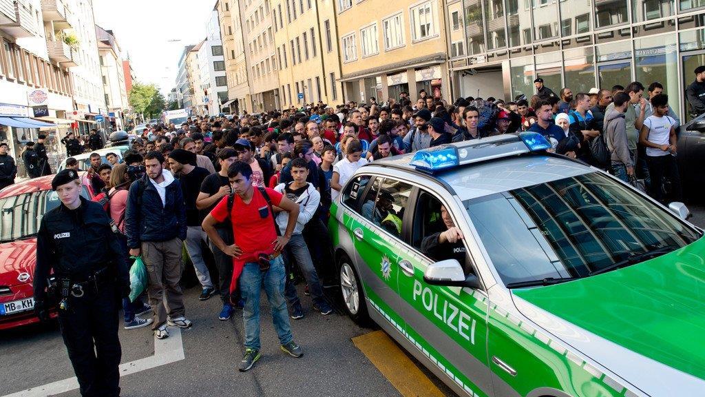 Bilder von Flüchtlingen am 12.9.15
