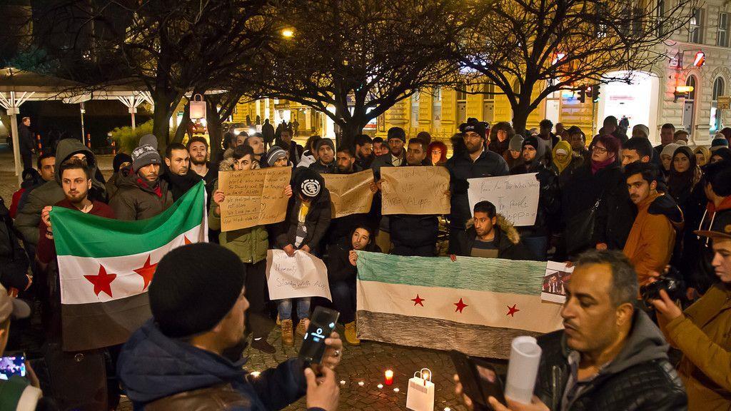 Gedenk-Demonstration für Aleppo in Salzburg I