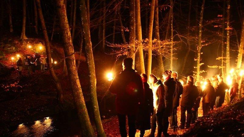 Fackelwanderung am Teufelsgraben