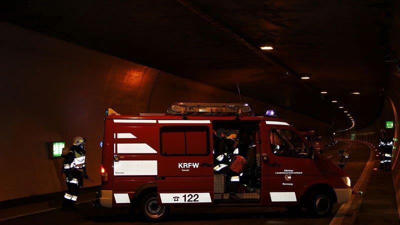 Großübung im Katschbergtunnel