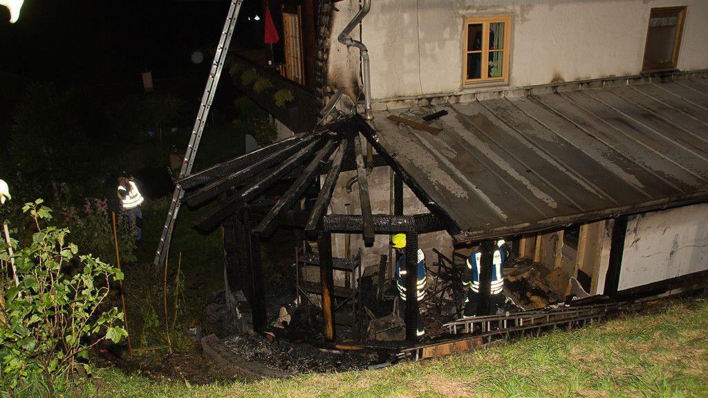 Großeinsatz bei Brand in Bischofswiesen