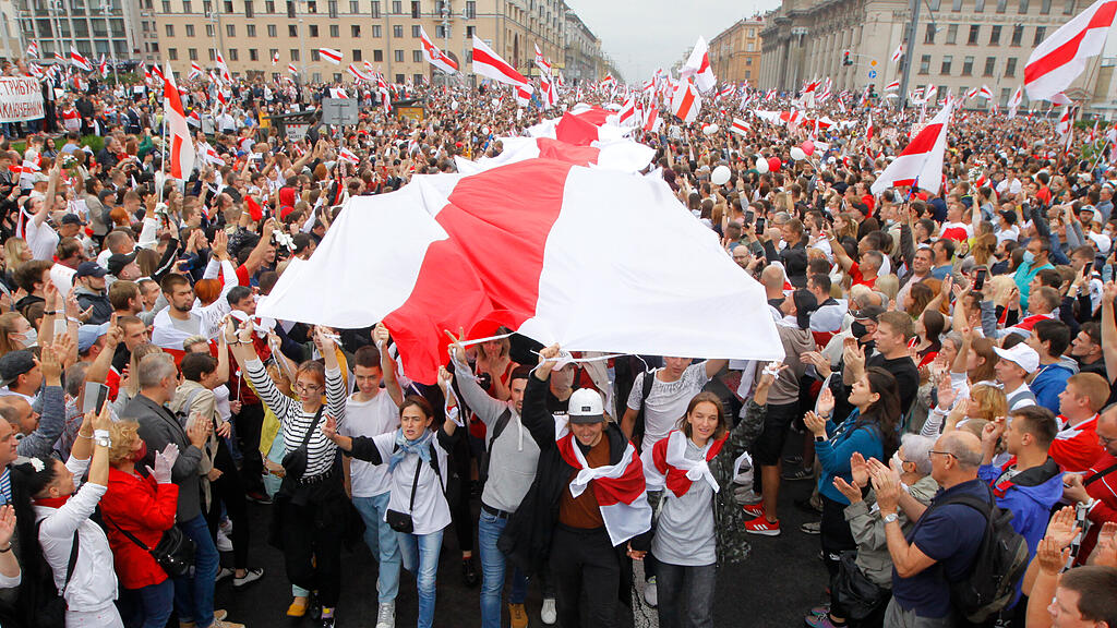 Massenprotest in Minsk