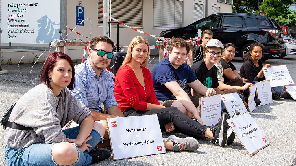 JUSOS Sitzstreik