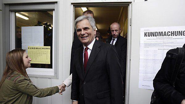 Werner Faymann wird auch in Zukunft Bundeskanzler bleiben.