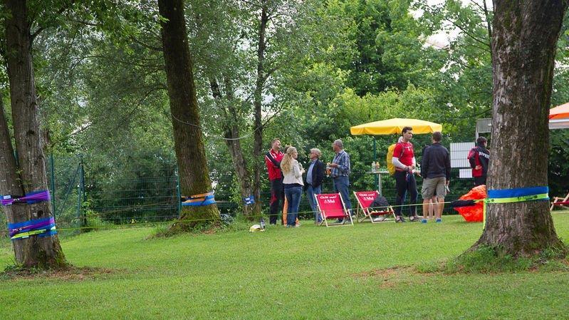 Slackline-Park in Rif
