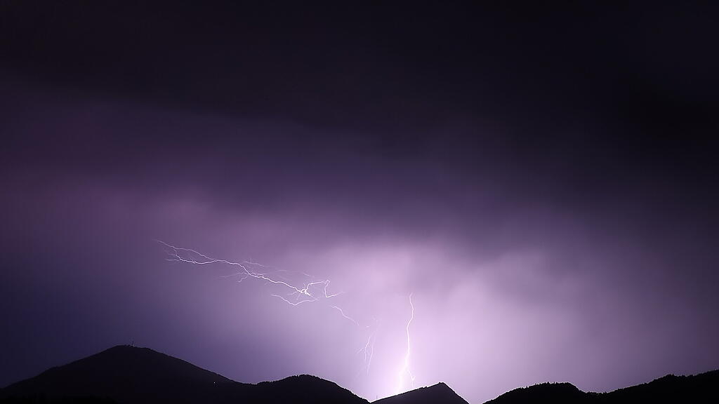 Unwetterzelle Salzburg Blitze