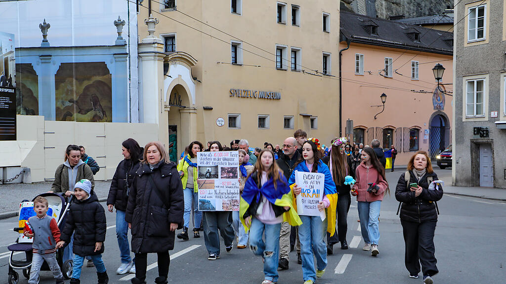 solidaritätsmarsch ukraine-krieg