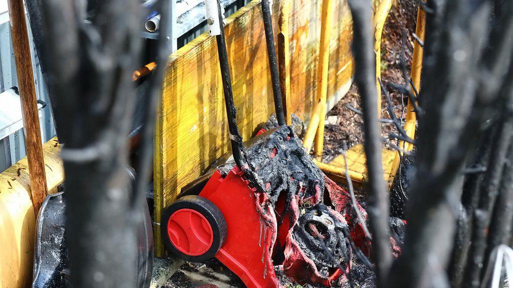 Heckenbrand in Siezenmheim