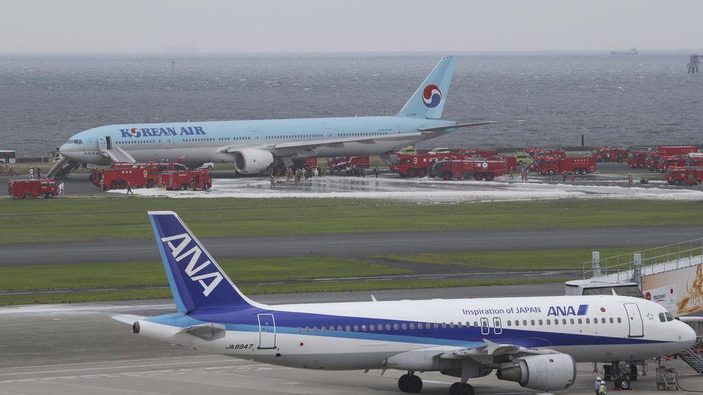 Korean Air in Tokio: Hunderte Menschen aus brennendem Flugzeug gerettet