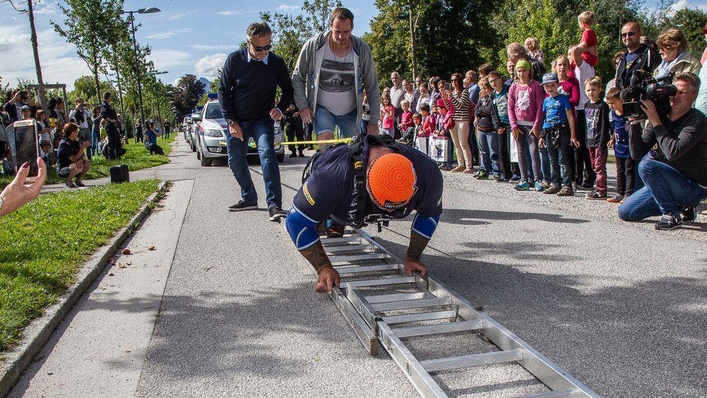 Tag der Polizei: Weltrekord von Franz Müllner