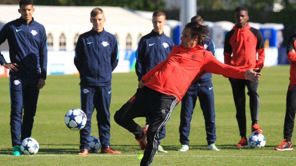 Training und Entspannung vor Youth-Legaue-Finale