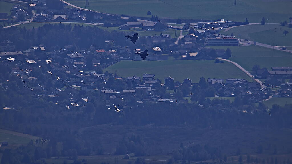 Übungsflüge der Eurofighter