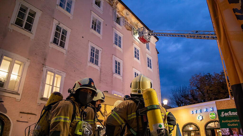 Wohnungsbrand Salzburger Altstadt