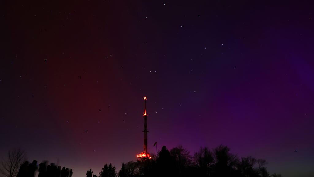 Polarlichter \u00fcber Salzburg