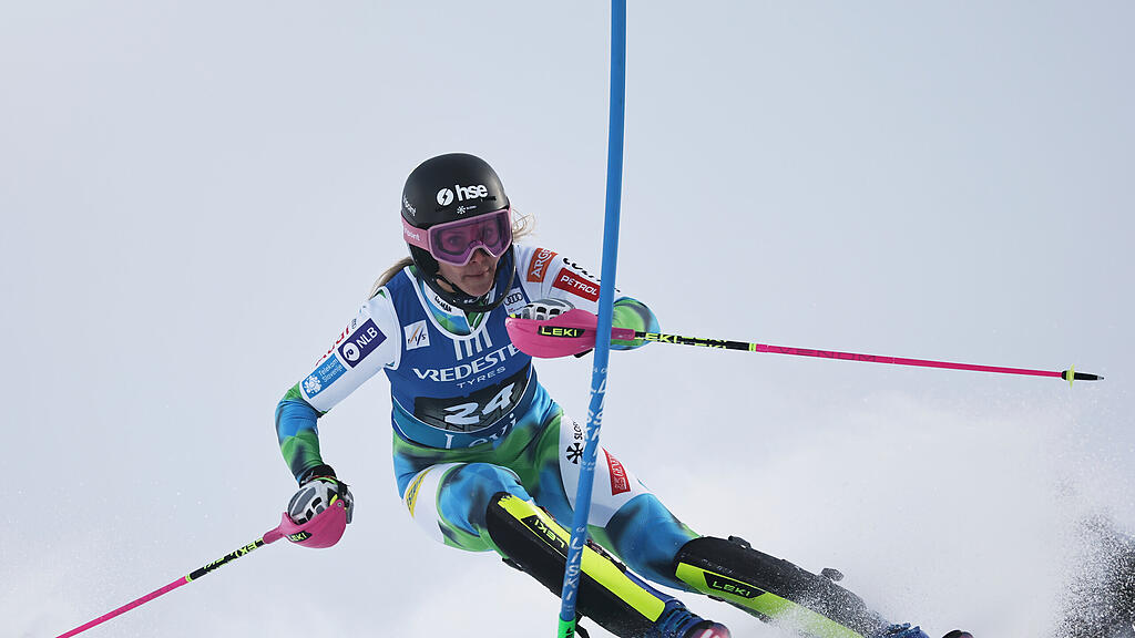 Damen-Slalom in Levi: 1. Durchgang