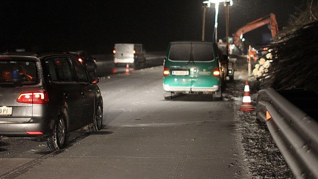 Rodungsarbeiten an der A1