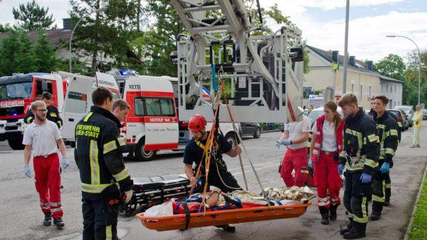 Die Rettung des Verletzten gestaltete sich schwierig