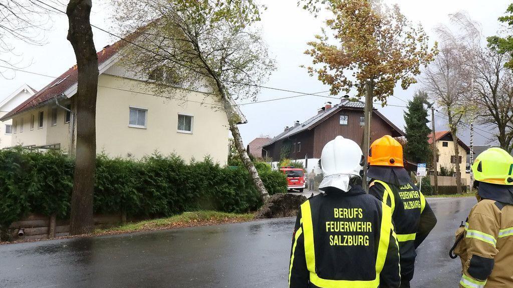 Sturmtief "Herwart" zieht über Salzburg hinweg I