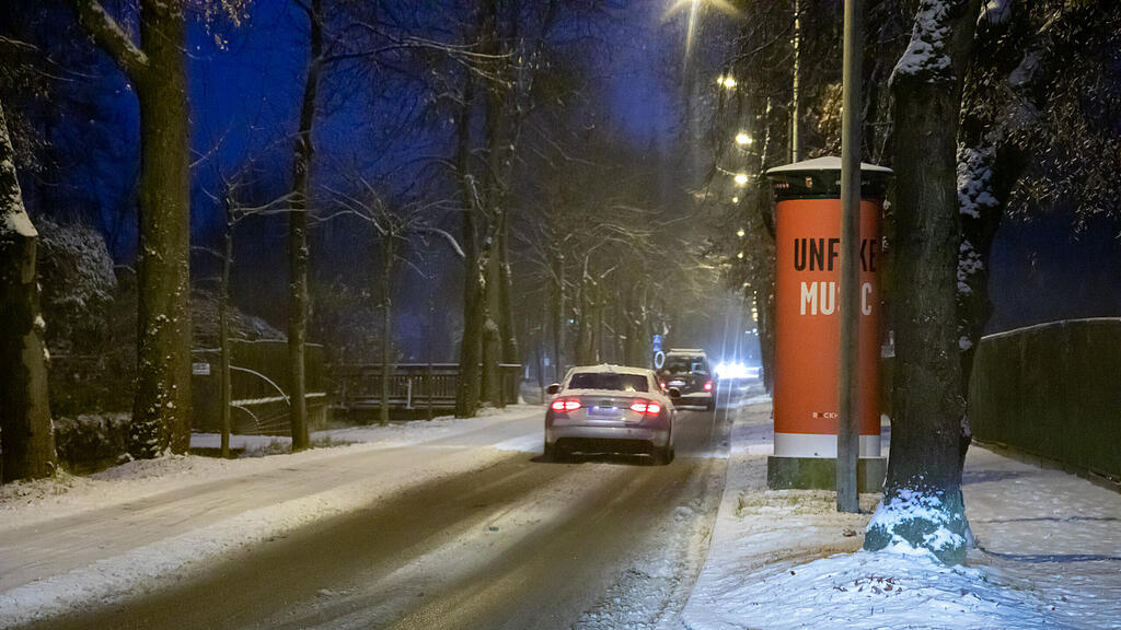 Erster Schnee in Salzburg