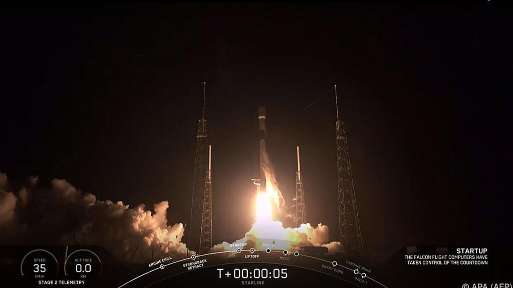 SpaceX-Rakete startet vom Kennedy Space Center im US-Staat Florida