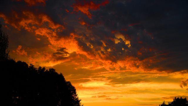 Sonnenuntergang in Salzburg