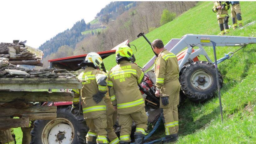 Traktorabsturz, Bramberg, Pinzgau