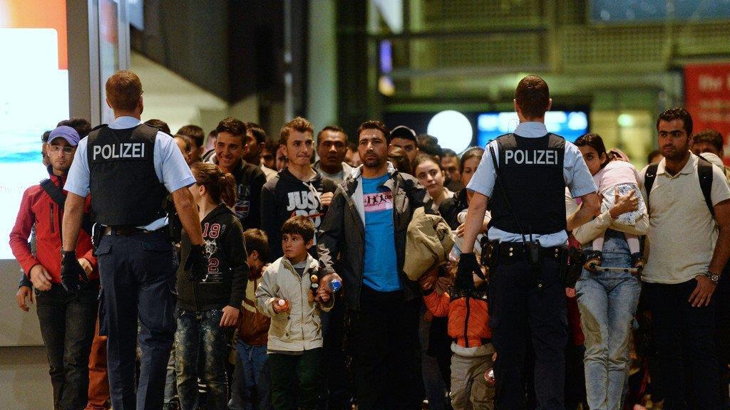 Bilder von Flüchtlingen am 12.9.15
