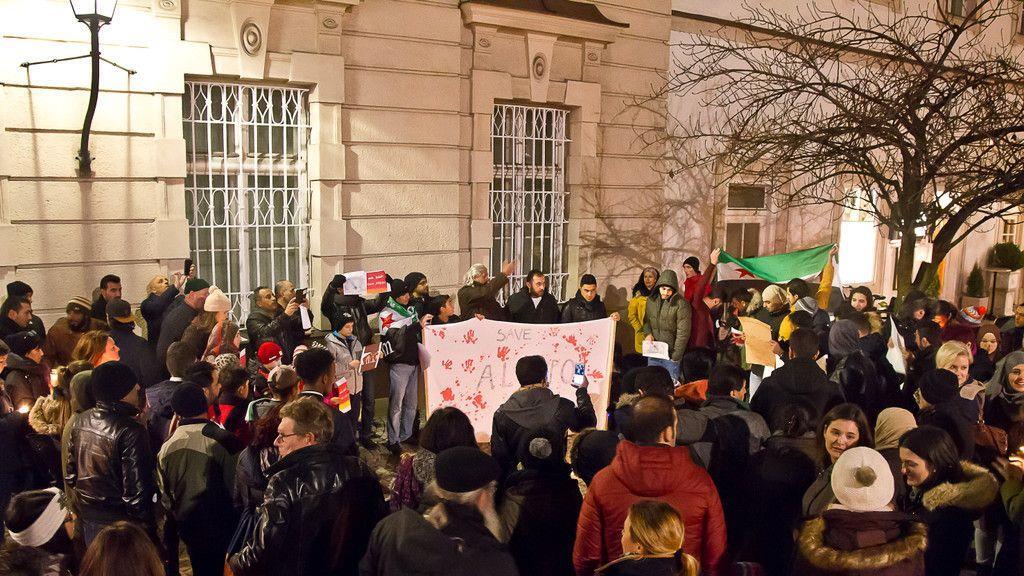 Gedenk-Demonstration für Aleppo in Salzburg I