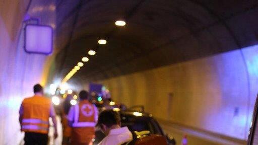 Auffahrunfall im Hieflertunnel