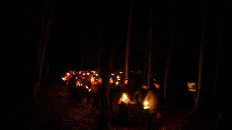 Fackelwanderung am Teufelsgraben