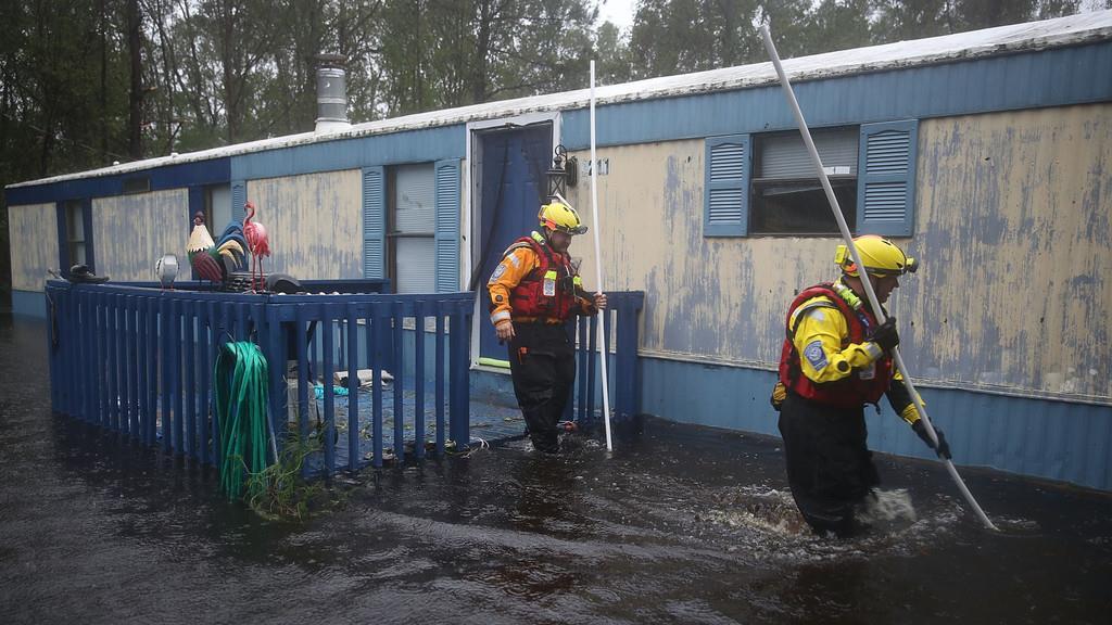 Hurrikan "Florence" trifft auf US-Ostküste