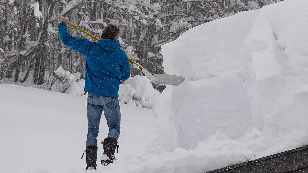Über zwei Meter Schnee in Krispl