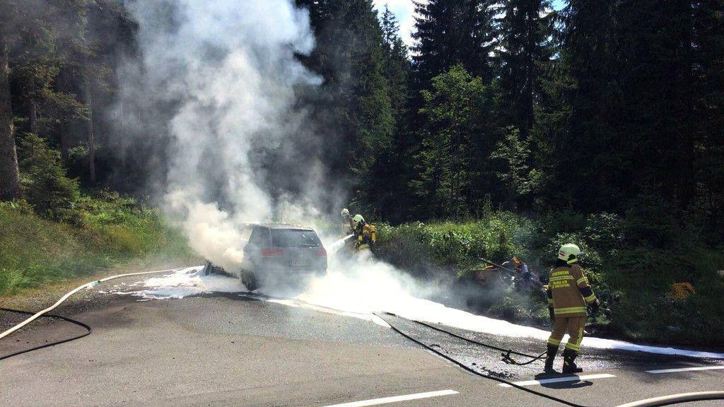 Fahrzeugbrand am Hochkönig