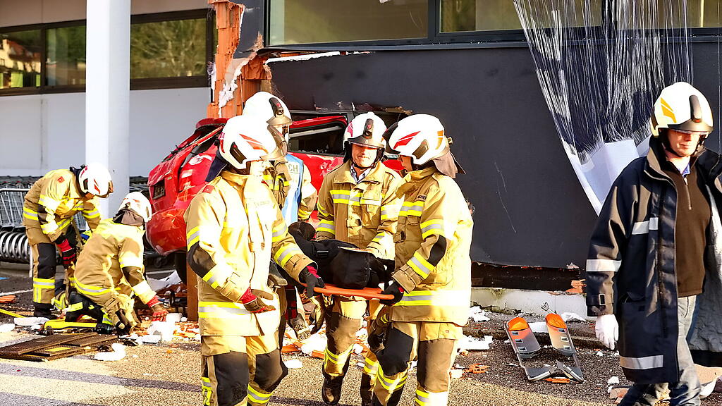 Feuerwehr-Übung in Elsbethen