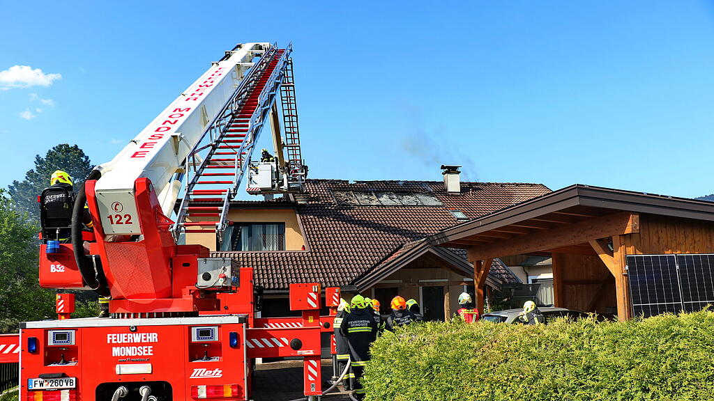 Dachstuhlbrand in St. Lorenz