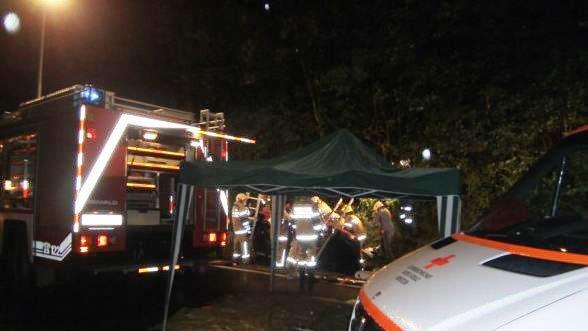 Frontalcrash auf der B1