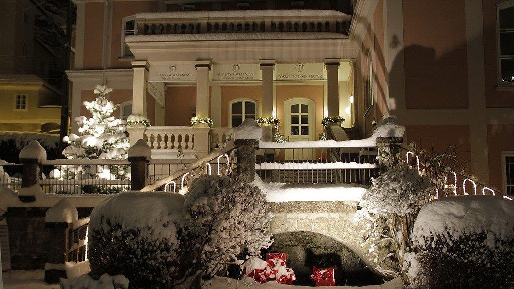Winternacht in der Stadt Salzburg