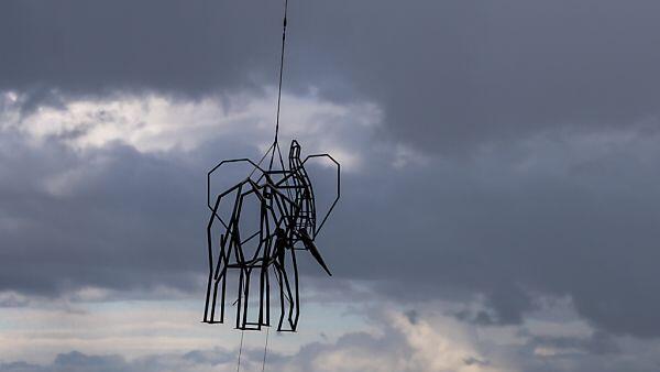 Der Elefant ist Teil der fünften Skulpturen-Biennale in Montreux