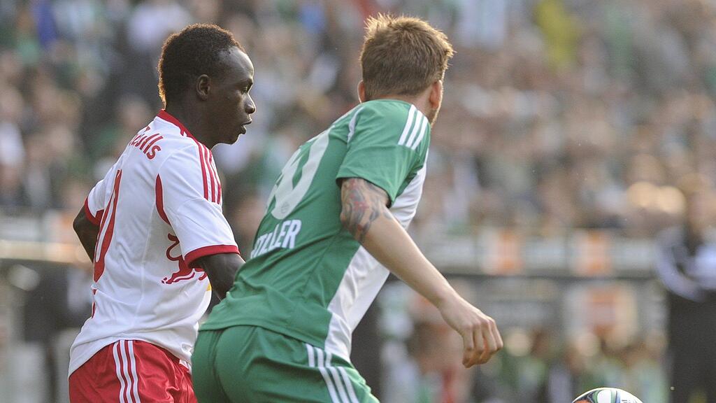 Sadio Mane war einer der AKtivposten bei Salzburg und bereitete den Treffer durch Alan vor.