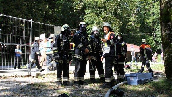 Gasthaus am Thumsee in Flammen