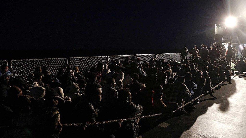 Flüchtlinge vor Lampedusa