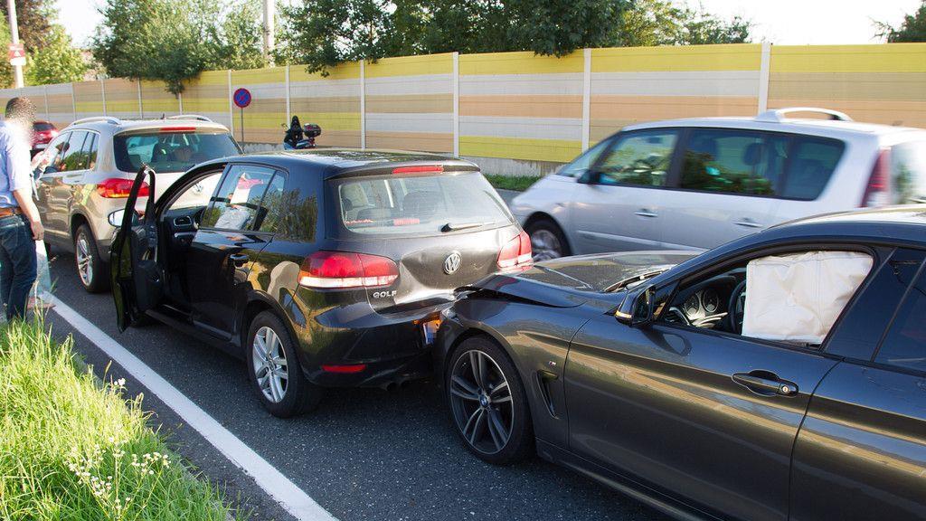 Auffahrunfall auf der Münchner Bundesstraße