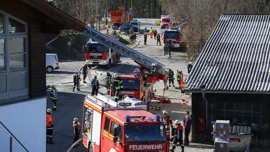 Dachstuhlbrand in Bad Reichenhall