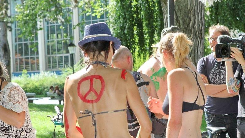 World Naked Bike Ride in Salzburg