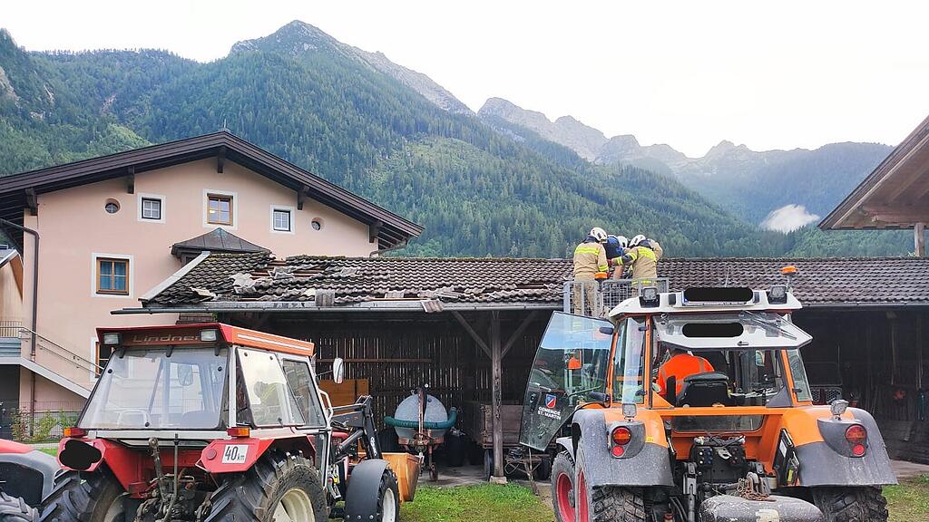 Unwetter-Einsatz St. Martin bei Lofer