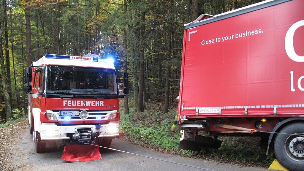 Von seinem Navi wurde der Lkw-Lenker in die Irre geführt.