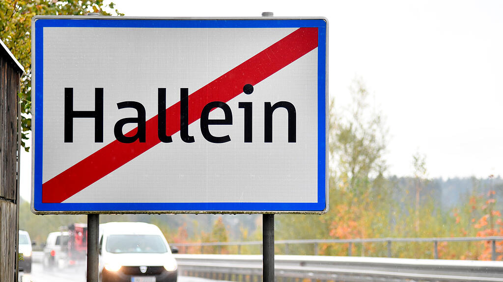 symb_Hallein, Ortstafel, Ortsschild